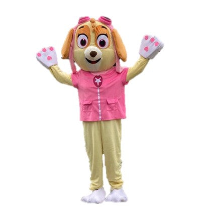 Banyan Baffle vacuüm Mascottepak roze hond – kinderheldenshop