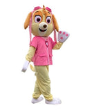 Mascottepak roze hond
